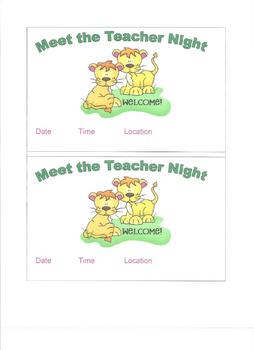 Preview of Welcome Back to School: Wild About Learning Packet