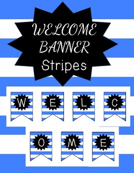 Welcome Banner FREE by Saved by the Books | TPT