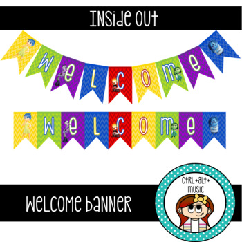 Welcome Banner [Inside Out Theme] by Ctrl Alt Music | TPT