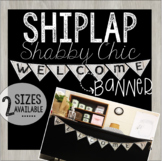 Welcome Banner - Shiplap Shabby Chic Theme