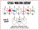 Welcome Banner Space Theme Freebie