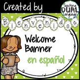 Welcome Banner in Spanish