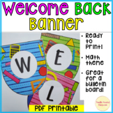 Welcome Banner math back to school