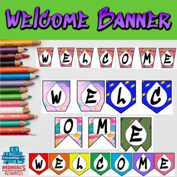 Welcome Banners | Classroom Décor | Editable | Google Slides™ | PDF