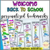 Back To School Bookmarks Personalized editable Student Gif