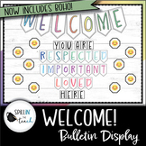 Preview of Welcome Bulletin Display + Frames for Student Pictures/Names