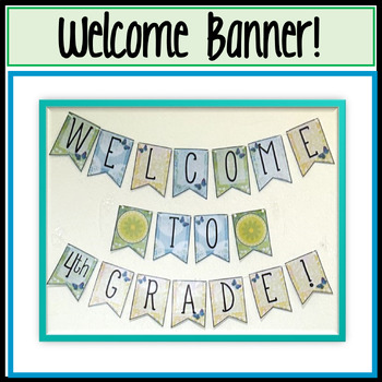 Welcome Bunting Banner - Back to School - FREE by Penelope's Portfolio