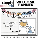 Welcome Bunting Banner for Bulletin Board or Door Display 