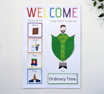 Preview of Welcome Chart | Liturgical Calendar | Children's Liturgy | Little Church