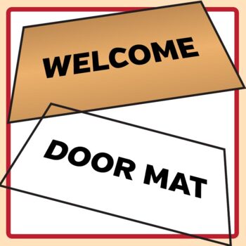 welcome at the door clip art