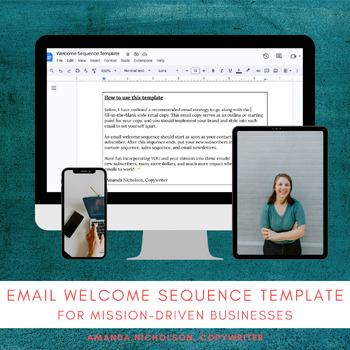 Preview of Welcome Email Sequence Template
