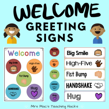 Preview of Welcome Greeting Signs