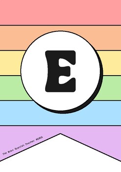 Preview of Welcome Inclusive Rainbow Pennant Banner (English)
