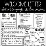 Welcome Letter - Back to School