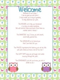 Welcome Letter Owl Theme