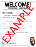 Welcome/Meet the Teacher Letter- EDITABLE