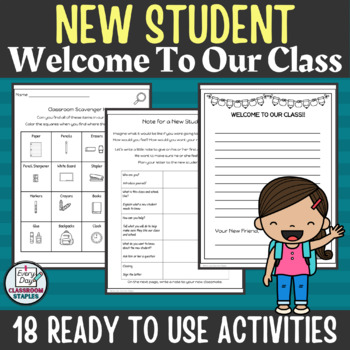 Preview of Welcome New Student Packet and Activities All About Me - Scavenger Hunts + More