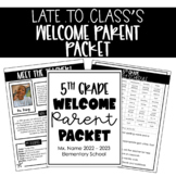 Welcome Parent Packet!
