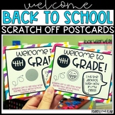 Welcome Postcards - PreK-8th Grade - Bitmoji/Scratch Off