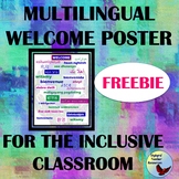 Welcome Poster in 26 Languages Great for ESL ELL Gen Ed