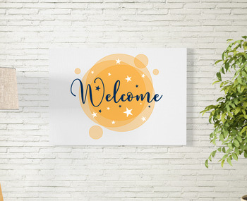 Preview of Welcome -  Poster & cards - printable download Beautiful designs!