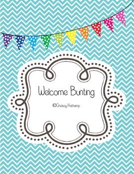 Welcome Printable Bunting Freebie By The Colorful Chalkboard