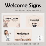 Welcome Sign | Door Display | Woodland Theme | Back to Sch