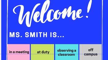Preview of Welcome Sign (editable)