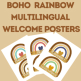 Welcome Signs | Multilingual Boho Theme
