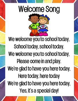 Welcome Song (Heggerty Early PreK) by Hey Teacher Preschool Resources