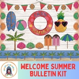 Welcome Summer Bulletin Kit, Summer Door Decor, Summer Clip Arts
