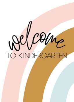 Preview of Welcome To Kindergarten, First, or Second Grade