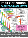 Welcome To Our Class - Back to School - Student Letter fro