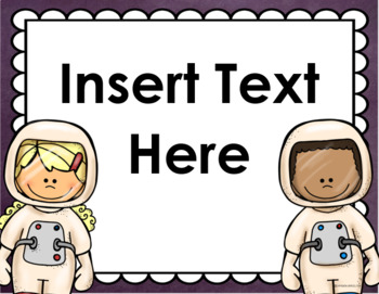 type to learn space theme