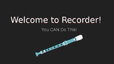 Welcome To Recorder Slideshow