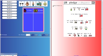 Preview of Welcome To School Sign-In & Visual Pledge of Allegiance