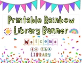 Welcome To The Library Banner Printable