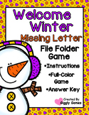 Welcome Winter Missing Letters File Folder Game
