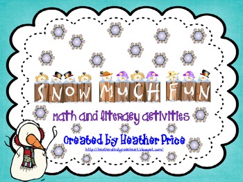 Preview of Welcome Winter:  Snow Much Fun
