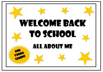 Preview of Welcome back to school - activities