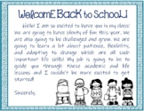 Welcome back to school cards! - EDITABLE PPT plus PDF
