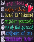 Welcome To Our Classroom Sign Worksheets & Teaching Resources | TpT