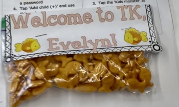 Preview of Welcome gifts for students- goldfish