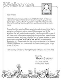 Welcome letter template