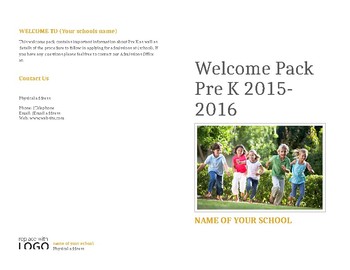 Preview of Welcome pack for new parents to EYFS