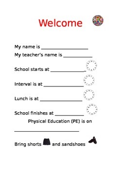 Preview of Welcome page