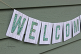 Welcome sign/banner