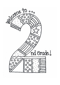 Welcome To Second Grade Coloring Worksheets Teaching Resources Tpt