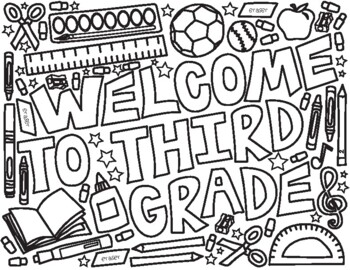educational coloring pages for 3rd graders