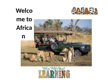 Preview of Welcome to African Safari Sign